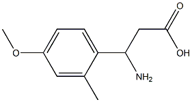 Benzenepropanoic acid, ba-amino-4-methoxy-2-methyl- (9CI) Struktur