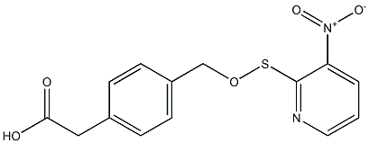 4-(3'-nitro-2'-pyridinesulfenyloxymethyl)phenylacetic acid Struktur