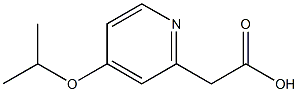 2-Pyridineaceticacid,4-(1-methylethoxy)-(9CI) Struktur