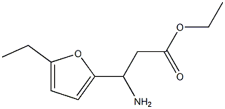 2-Furanpropanoicacid,bta-amino-5-ethyl-,ethylester(9CI) Struktur