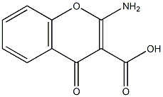 4H-1-Benzopyran-3-carboxylicacid,2-amino-4-oxo-(9CI) Struktur