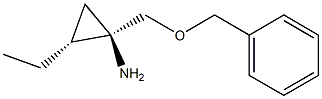 Cyclopropanamine, 2-ethyl-1-[(phenylmethoxy)methyl]-, (1R,2R)-rel- (9CI) Struktur