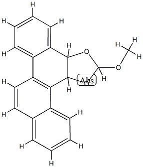 3a,13c-Dihydro-2-methoxychryseno[5,6-d]-1,3-dioxole Struktur