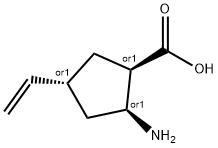 Cyclopentanecarboxylic acid, 2-amino-4-ethenyl-, (1R,2S,4R)-rel- (9CI) Struktur