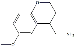 2H-1-Benzopyran-4-methanamine,3,4-dihydro-6-methoxy-(9CI) Struktur