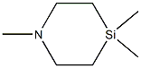 1-Aza-4-silacyclohexane,1,4,4-trimethyl-(9CI) Struktur