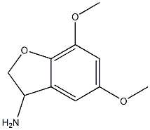 3-Benzofuranamine,2,3-dihydro-5,7-dimethoxy-(9CI) Struktur