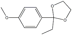 1,3-Dioxolane,2-ethyl-2-(4-methoxyphenyl)-(9CI) Struktur