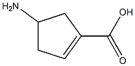 1-Cyclopentene-1-carboxylicacid,4-amino-(9CI) Struktur