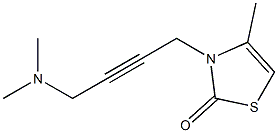 2(3H)-Thiazolone,3-[4-(dimethylamino)-2-butynyl]-4-methyl-(9CI) Struktur