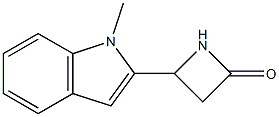 2-Azetidinone,4-(1-methyl-1H-indol-2-yl)-(9CI) Struktur