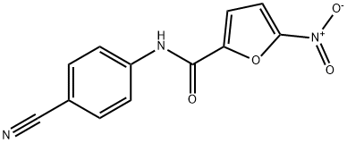 2-Furancarboxamide,N-(4-cyanophenyl)-5-nitro-(9CI) Struktur