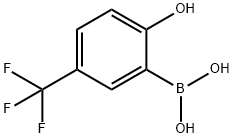 2-hydroxy-5-(trifluoroMethyl)phenylboronic acid Struktur