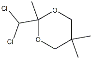 1,3-Dioxane,2-(dichloromethyl)-2,5,5-trimethyl-(9CI) Struktur