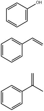 Phenol, polymer with ethenylbenzene and (1-methylethenyl)benzene Struktur