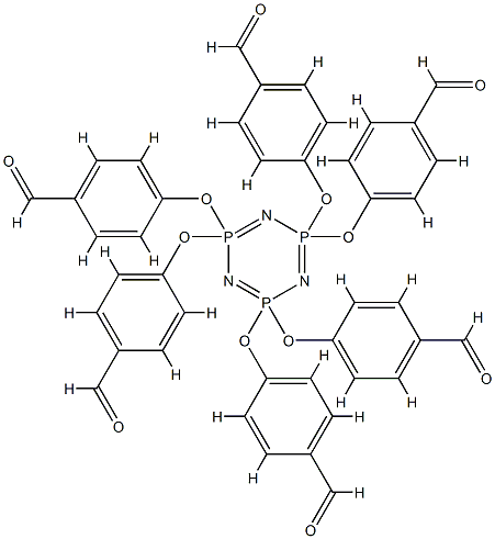 CYCLOTRIPHOSPHAZENE-PMMH-6 DENDRIMER GENERATION 0.5 Struktur