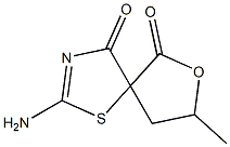 7-Oxa-1-thia-3-azaspiro[4.4]non-2-ene-4,6-dione,2-amino-8-methyl-(9CI) Struktur