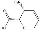 D-threo-Hex-4-enonic acid, 3-amino-2,6-anhydro-3,4,5-trideoxy- (9CI) Struktur