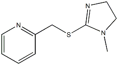 Pyridine,2-[[(4,5-dihydro-1-methyl-1H-imidazol-2-yl)thio]methyl]-(9CI) Struktur