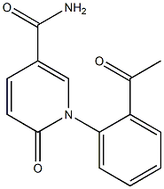 3-Pyridinecarboxamide,N-(2-acetylphenyl)-1,6-dihydro-6-oxo-(9CI) Struktur