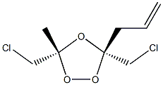 1,2,4-Trioxolane,3,5-bis(chloromethyl)-3-methyl-5-(2-propenyl)-,(3R,5S)-rel-(9CI) Struktur