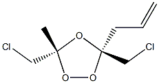 1,2,4-Trioxolane,3,5-bis(chloromethyl)-3-methyl-5-(2-propenyl)-,(3R,5R)-rel-(9CI) Struktur