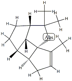 1-Oxacyclopenta[1,4]cyclobuta[1,2,3-cd]pentalene,2,2a,3,4,4a,4b,5,7b-octahydro-2,2,7-trimethyl-,(2aS,4aS,4bS,7aR,7bR)-(9CI) Struktur