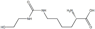 N(6)-(2-hydroxyethylcarbamoyl)-L-lysine Struktur