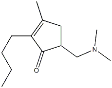 2-Cyclopenten-1-one,2-butyl-5-[(dimethylamino)methyl]-3-methyl-(9CI) Struktur