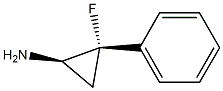 Cyclopropanamine, 2-fluoro-2-phenyl-, (1R,2S)-rel- (9CI) Struktur