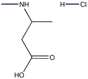 butanoic acid, 3-(methylamino)- Struktur