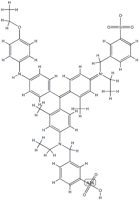 Coomassie blue Struktur