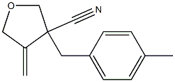 3-Furancarbonitrile,tetrahydro-4-methylene-3-[(4-methylphenyl)methyl]-(9CI) Struktur