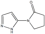 2-Pyrrolidinone,1-(1H-pyrazol-3-yl)-(9CI) Struktur