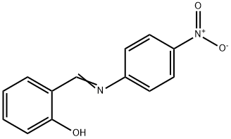 2-{[(4-nitrophenyl)imino]methyl}phenol Struktur