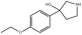 3-Pyrrolidinol,3-(4-ethoxyphenyl)-(9CI) Struktur