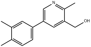 3-Pyridinemethanol,5-(3,4-dimethylphenyl)-2-methyl-(9CI) Struktur