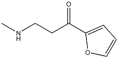 1-Propanone,1-(2-furanyl)-3-(methylamino)-(9CI) Struktur