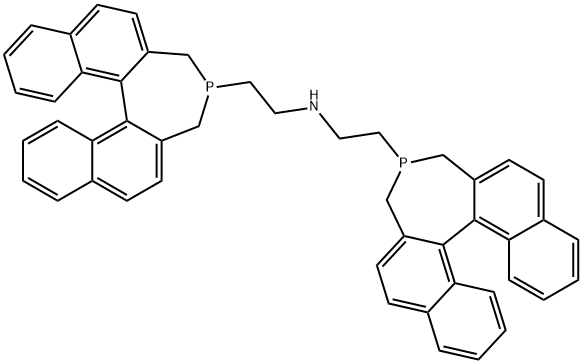 Bis(R-2-(4,5-dihydro-3H-binaphtho[1,2-c:2,1-e]-phosphepino)ethyl)amine Struktur