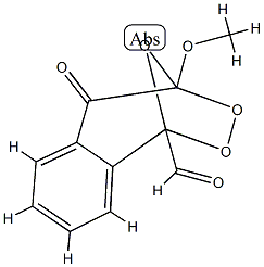 1,4-Epoxy-1H-2,3-benzodioxepin-1-carboxaldehyde,4,5-dihydro-4-methyl-5-oxo-(9CI) Struktur