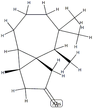 Cyclopenta[1,3]cyclopropa[1,2]cyclohepten-2(1H)-one, octahydro-7,7,8b-trimethyl-, (3aR,8aS,8bS)-rel- (9CI) Struktur