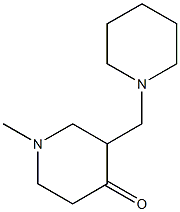 4-Piperidinone,1-methyl-3-(1-piperidinylmethyl)-(9CI) Struktur