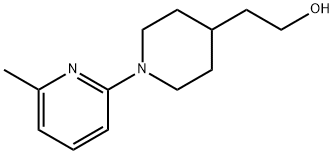 4-Piperidineethanol,1-(6-methyl-2-pyridinyl)-(9CI) Struktur