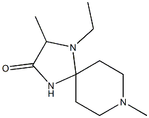 1,4,8-Triazaspiro[4.5]decan-2-one,4-ethyl-3,8-dimethyl-(9CI) Struktur