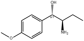 Benzenemethanol, alpha-[(1R)-1-aminopropyl]-4-methoxy-, (alphaS)-rel- (9CI) Struktur