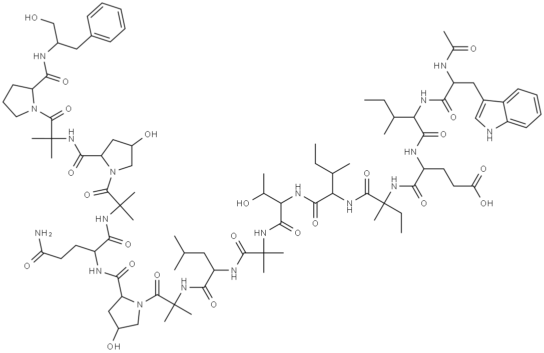 zervamicin-IC Struktur