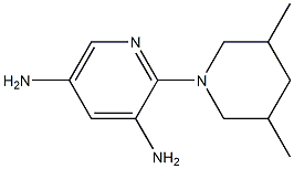 3,5-Pyridinediamine,2-(3,5-dimethyl-1-piperidinyl)-(9CI) Struktur