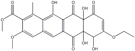 3-demethoxy-3-ethoxytetracenomycin C Structure