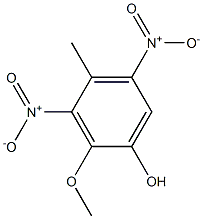 Creosol, 3,5-dinitro- Struktur