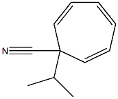 2,4,6-Cycloheptatriene-1-carbonitrile,1-(1-methylethyl)-(9CI) Struktur